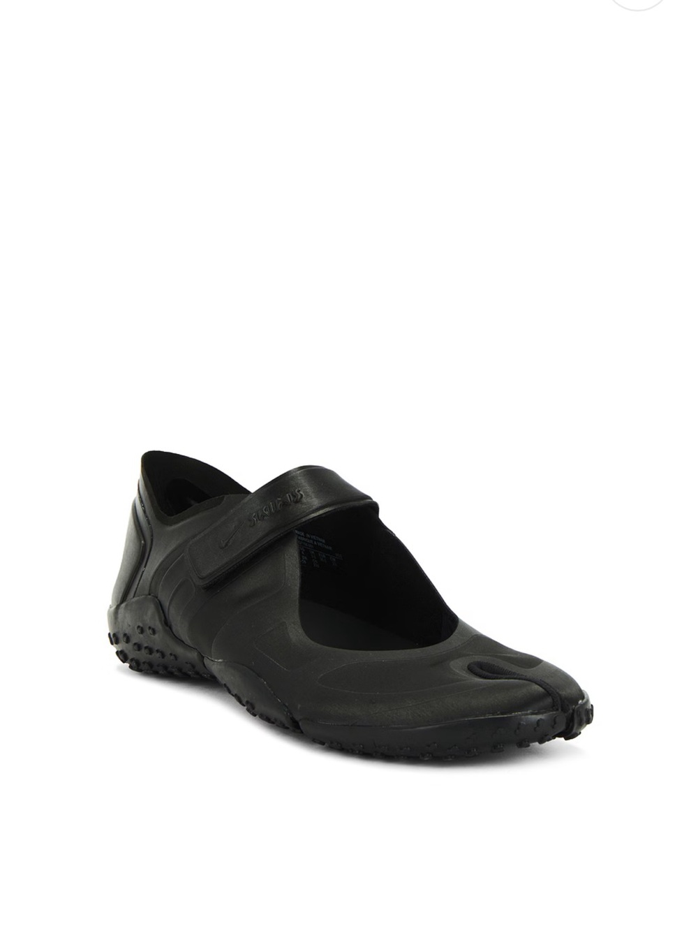 NWT NikeSKIMS Air Rift Satin Black Women's Slip-On Rubber Sneaker Sz 7.5